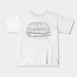 Double Cheese burger Kids T-Shirt